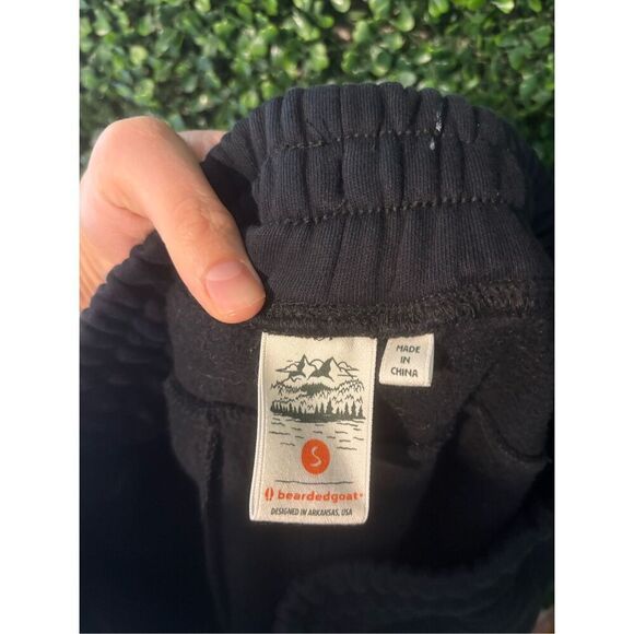 Bearded Goat Mens Void Sweatpants Black Sz Small - Picture 4 of 5